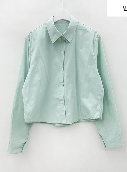 Cropped Long Sleeve Shirt B0802