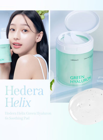 Hedera Helix Green Hyaluron 6s Soothing Pad (60pcs)