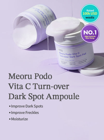 Meoru Podo Vita C Turn-over Dark Spots Pad (60pcs)