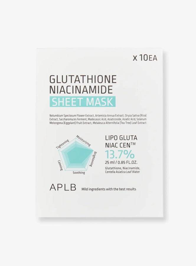 Glutathione Niacinamide Sheet Mask (25ml x 10ea)