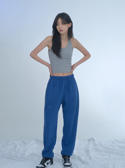 Basic Halterneck Tank Top CJj09