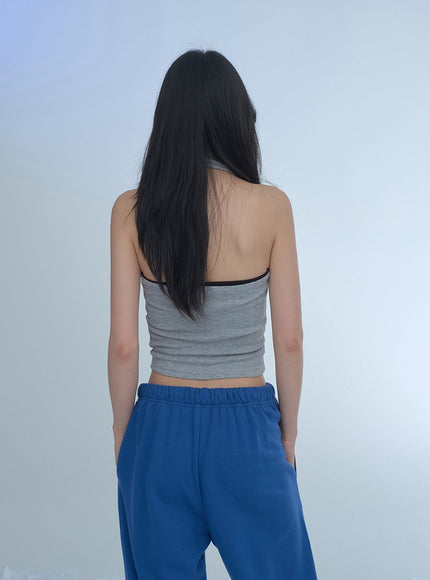 Basic Halterneck Tank Top CJj09