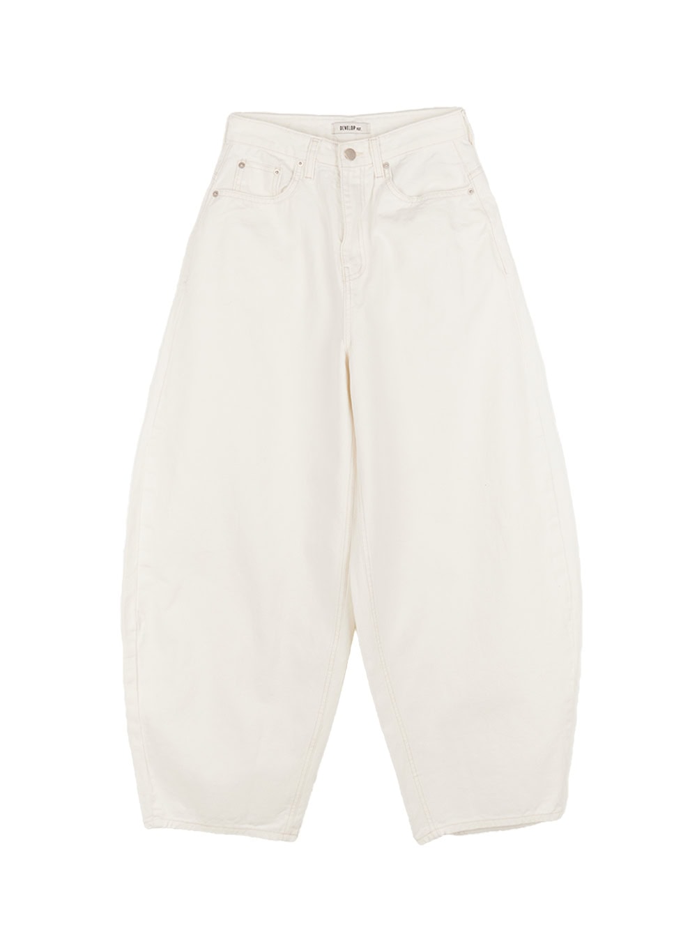 Wide-Fit Ribbon Cotton Trousers IA515