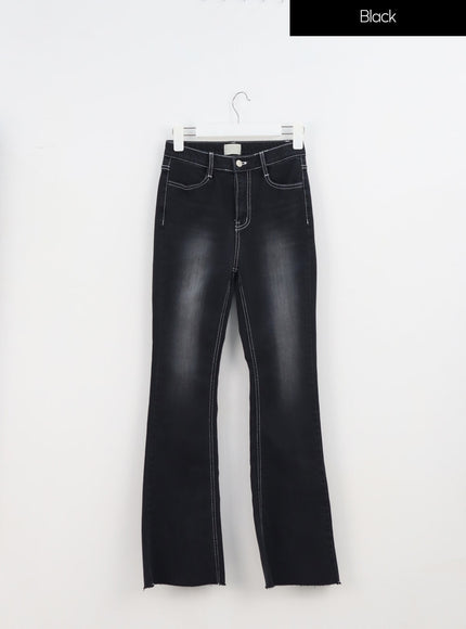 Skinny Ankle Bootcut Jeans IA324