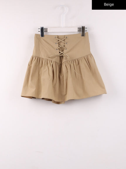 lace-up-mini-skirt-ij430