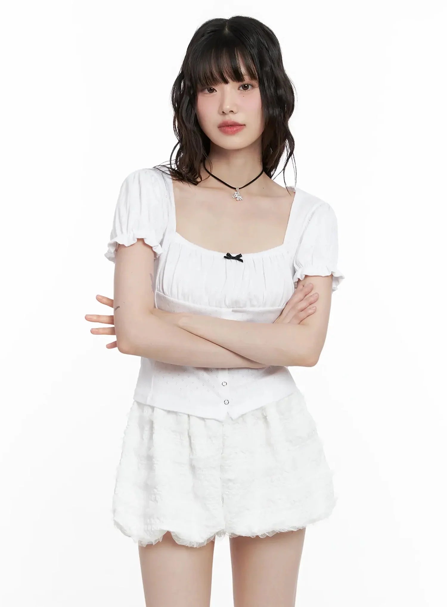 ribbon-detail-puff-sleeve-top-il528