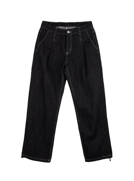 mens-washed-wide-fit-pintuck-jeans-black-in426