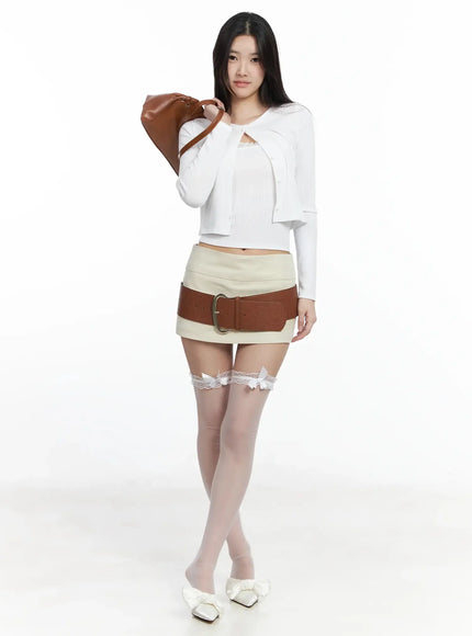 lace-trim-cardigan-and-tube-top-set-im503