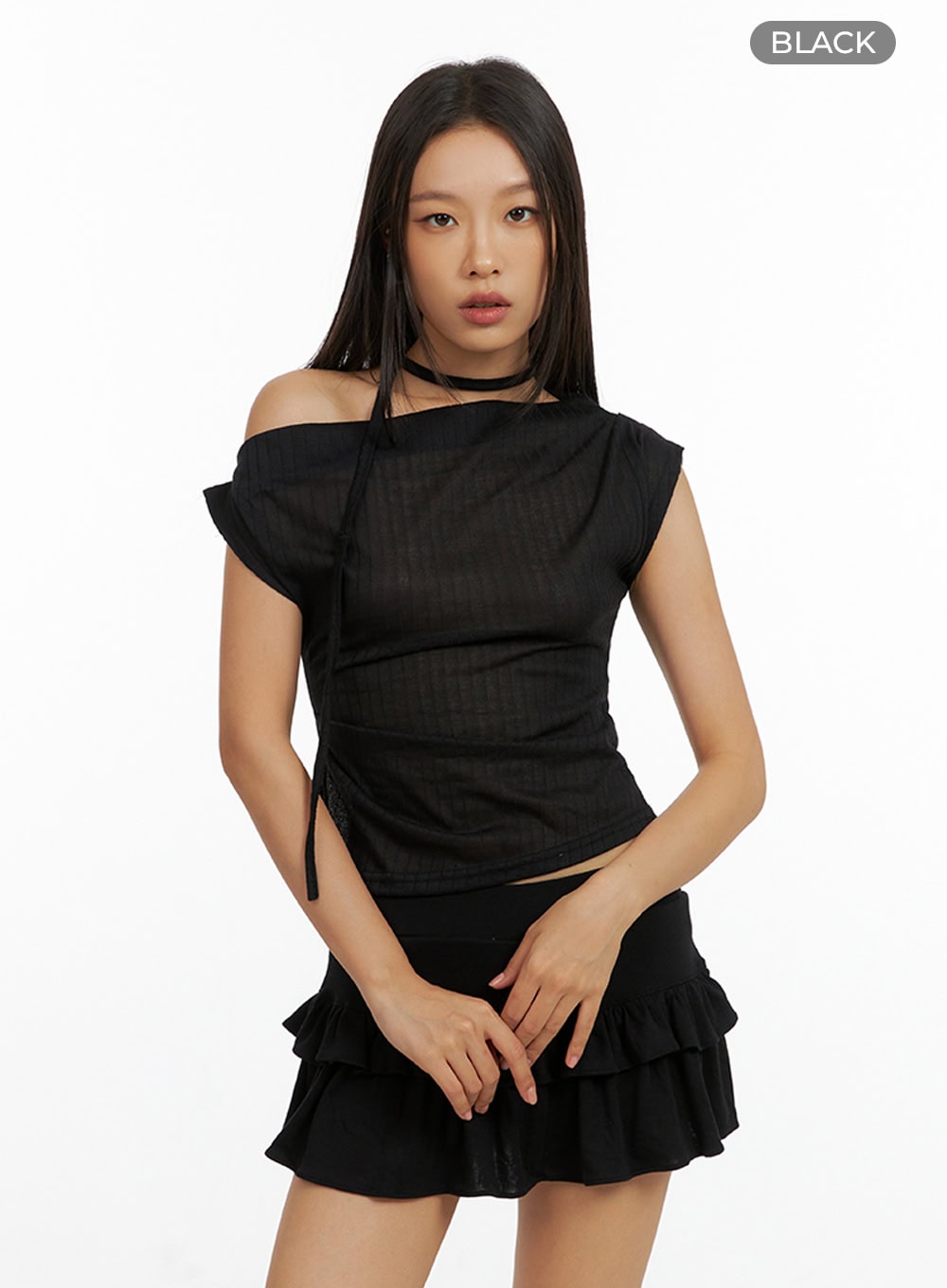 one-shoulder-crop-top-with-thin-scarf-set-il409