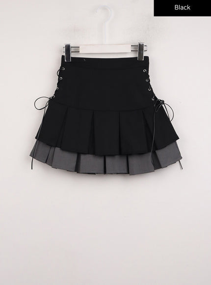 two-layered-pleated-mini-skirt-ij411