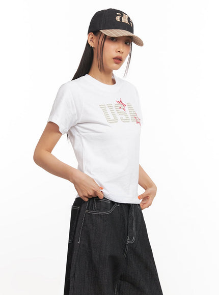Cotton Graphic T-Shirt IA507