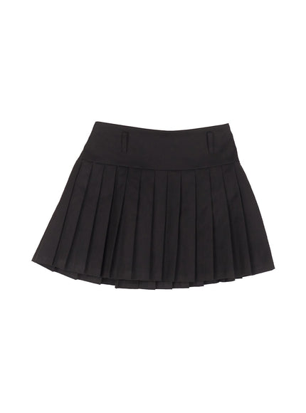 Classic Pleated Mini Skirt IY502