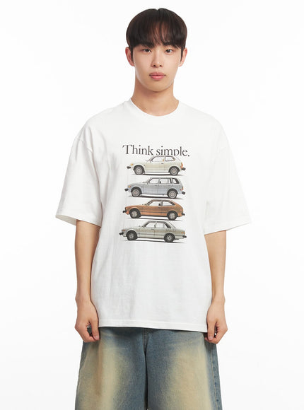 Men's Car Graphic T-Shirt IA518