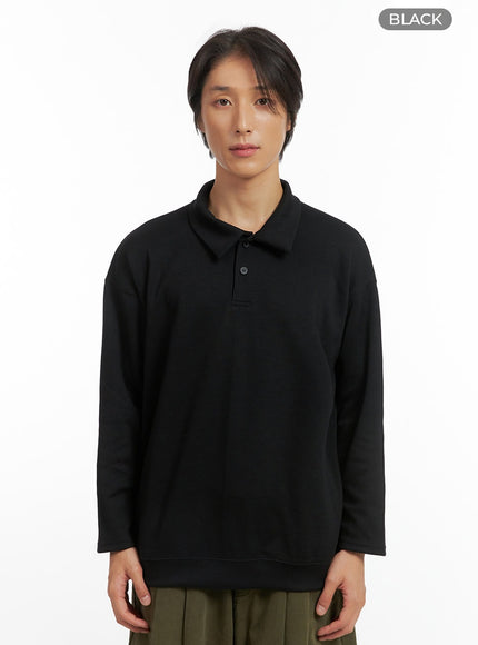 mens-buttoned-collared-shirt-black-io417