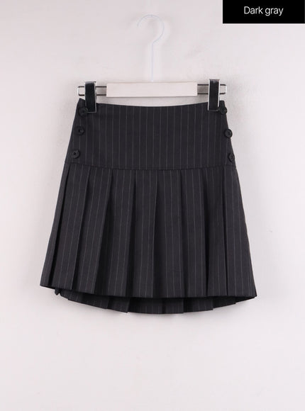 striped-pleated-mini-skirt-if402