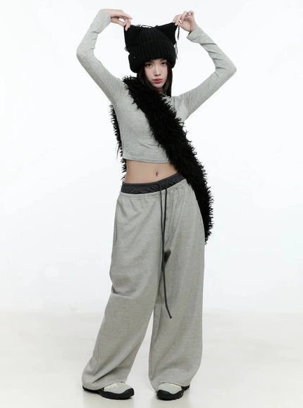 layered-button-baggy-sweatpants-io527