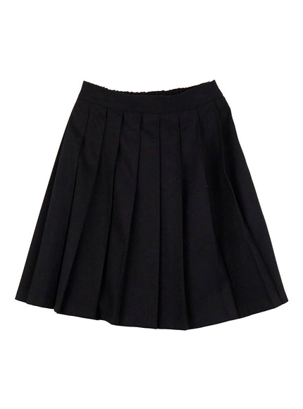 Elegant Pleated Midi Skirt ID431