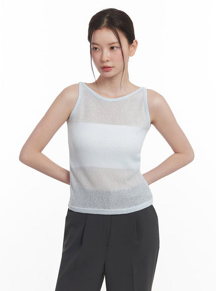 Sheer Knit Tank Top IY509