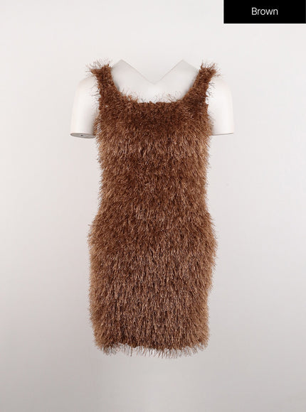 plush-square-neck-sleeveless-mini-dress-id306