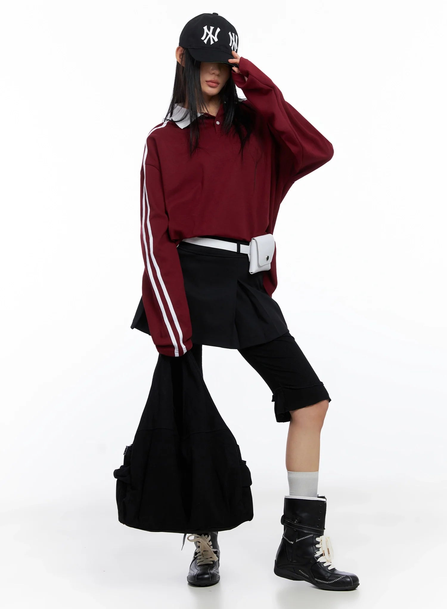 Collar Oversized Top IO516