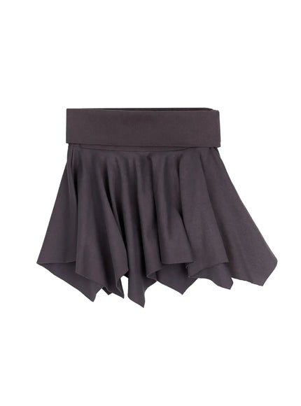 asymmetric-foldover-waist-mini-skirt-iy511