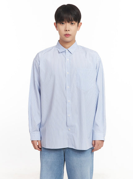 Men's Classic Stripe Collared Shirt IM527