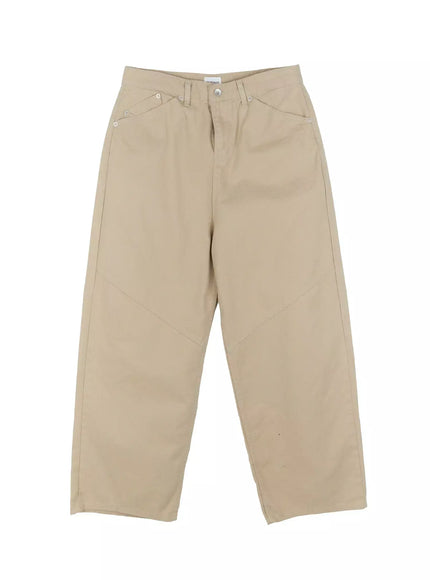 Men's Wide-Leg Cotton Pants IG520