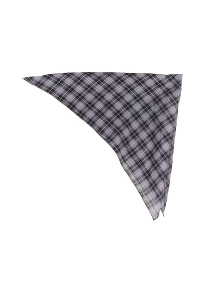 mens-plaid-bandana-il515 / Black