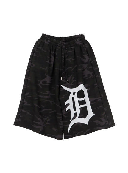 mens-oversized-camo-graphic-sweatshorts-il529 / Camouflage