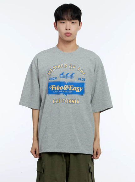 mens-california-beach-club-graphic-tee-il517 / Gray