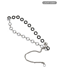 circle-chain-waist-belt-if421 / Light gray