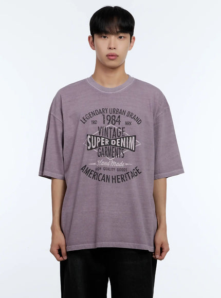 mens-vintage-wash-tee-il515 / Purple