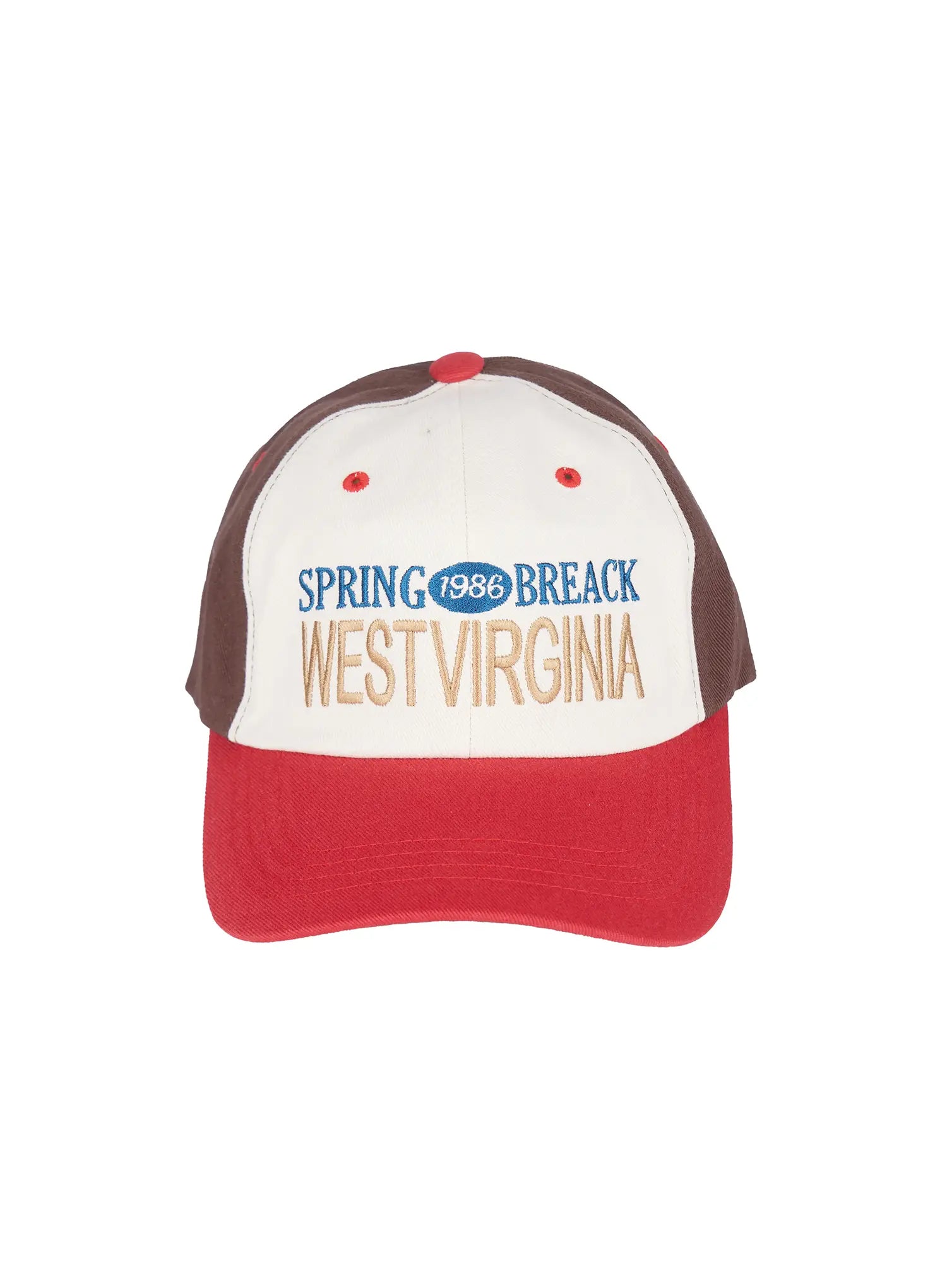 mens-virginia-embroidered-baseball-cap-il514 / Red