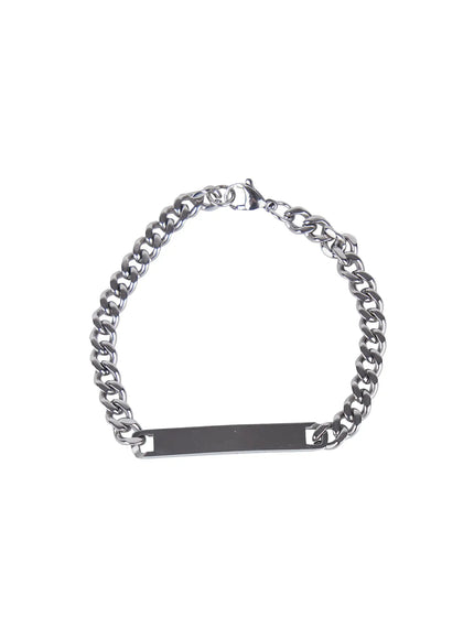 mens-steel-chain-bracelet-il518 / Silver