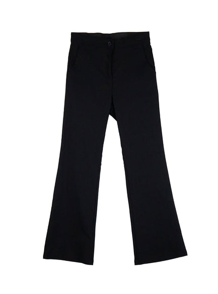 Slim-Fit Flared Slacks IF505