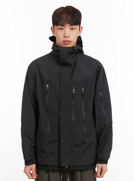 Men's Oversized Zip-Up Windbreaker Jacket IF521