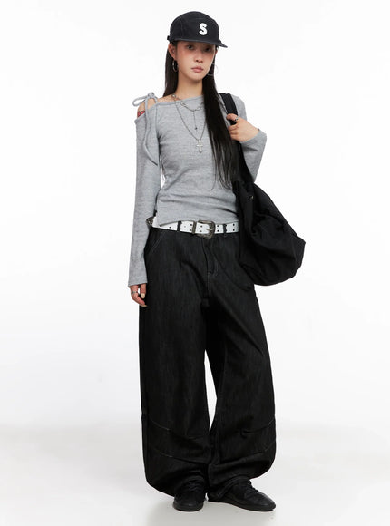 Asymmetric String Tie Top IS515