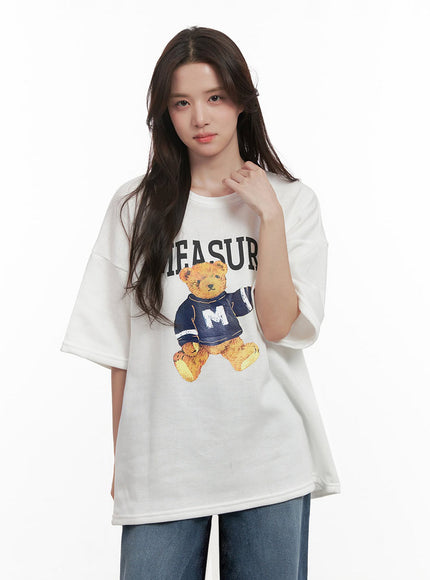 Casual Teddy-Bear TShirt IJ510