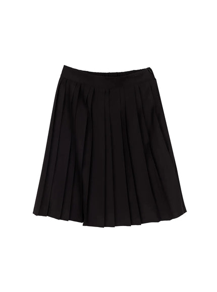 Pleated Midi Skirt IY504