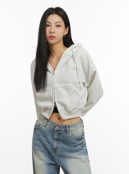 Oversized Zip-Up Hoodie IJ503