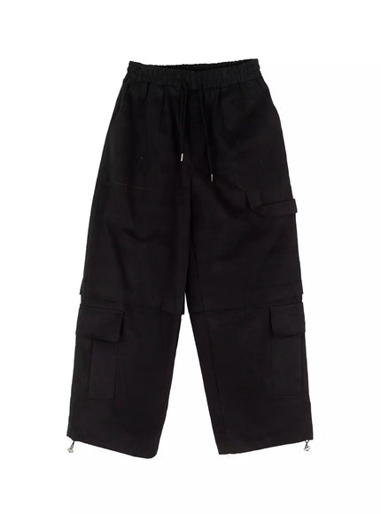 Baggy Drawstring Cargo Pants ID525