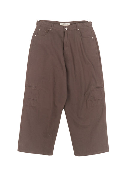 Men's Pocketed Wide-Fit Trousers IM512