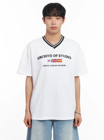 mens-v-neck-two-tone-tee-iu518