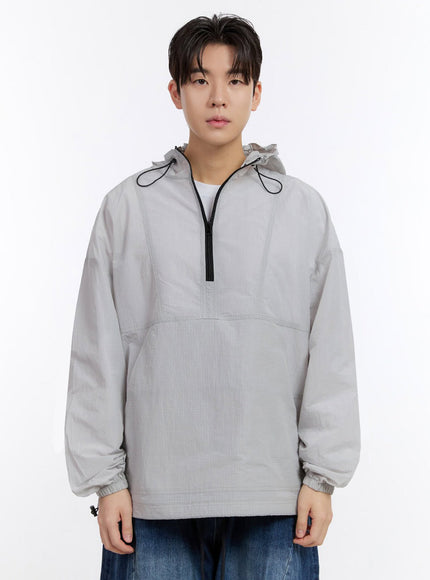 mens-half-zip-windbreaker-hoodie-if528