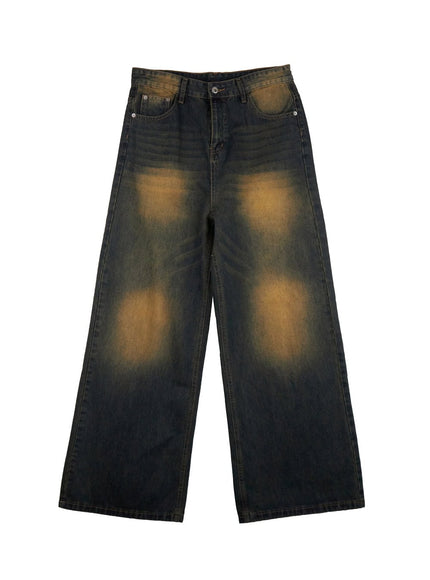 mens-washed-relaxed-fit-jeans-dark-green-ij517