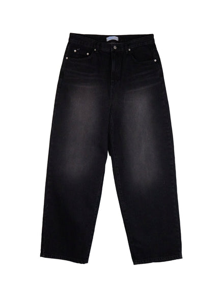 Men's Washed Relaxed-Fit Jeans IF517