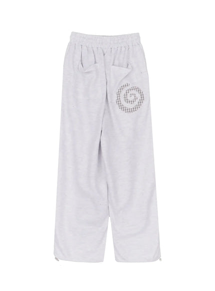 plaid-spiral-detail-sweatpants-ia523