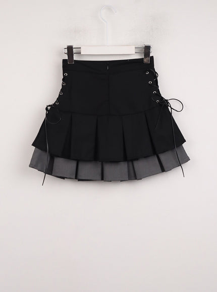 two-layered-pleated-mini-skirt-ij411