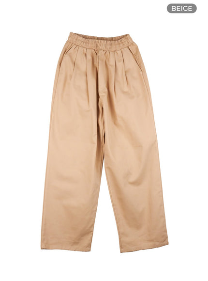 mens-wide-fit-pants-ig409 / Beige