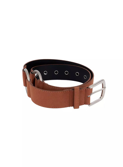 unisex-ring-buckle-belt-in507 / Beige